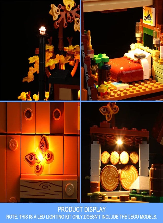 VONADO LED Light Kit Compatible with Lego A-Frame Cabin 21338, Remote Control DIY Lighting Compatible with Lego 21338 (No Model,ONLY Lights) - Image 3